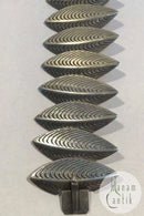 Anton Michelsen Sterling Sølv Bladformet led Armbånd