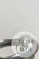 Georg Jensen Sterling Silver Sphere Ring No 473 ピンクストーン付き。デザインはレジッツェ・オーバーガード。
