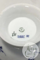 皇家哥本哈根蓝色凹槽半龙形碗&
