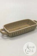 Bing & Grøndahl / Kronjyden "Relief" Lille aflang skål med håndtag