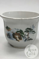 Porcelain flowerpot / flowerpot cover made in China