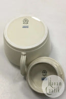 Royal Copenhagen Smooth Cream Pattern Sugar bowl with lid No 9479