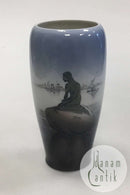 Royal Copenhagen Art Nouveau Vase No. 4463 med Den lille Havfrue