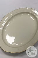 ロイヤルコペンハーゲン クリームウェルテッドウィズゴールド（セット1235）ラージオーバルディッシュ No 1556