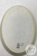Royal Copenhagen Creme Svejfet med Guld (Stel 1235) Lille Ovalt fad No 1863