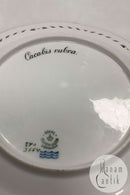 Royal Copenhagen Flora Danica Fugle Frokosttallerken No 20/3554 med gennembrudt kant.