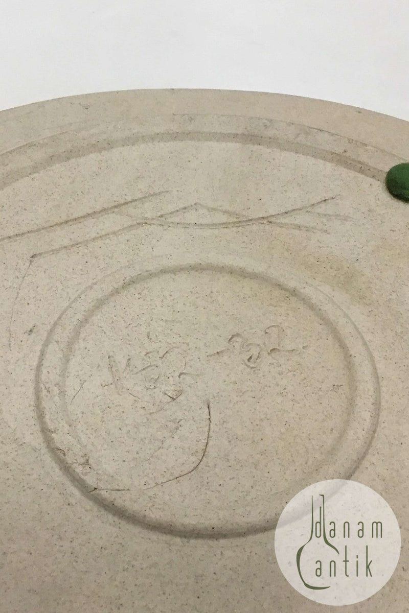 Kähler Ceramics Round stoneware dish with turquoise Glaze No 152-32