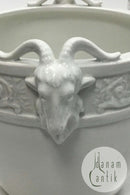 Villeroy and Boch Set of 2 white faience flower pot covers