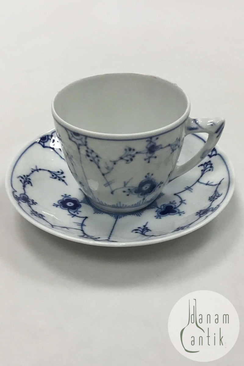 Bing & Grøndahl Blåmalet Musselmalet Kaffekop og Underkop No 305/102