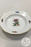 Royal Copenhagen Saksisk Blomst Let Bicelle Lille Dyb Tallerken No 493/2027