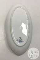 Royal Copenhagen Saxon Flower Light Bee Cell Oval Dish No 493/9029 