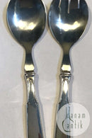 ハンセン ヘリテージ シルバーNo.2 シルバー/スチール サラダカトラリーセット