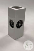 Royal Copenhagen Moderne Vase med Sølv Kugler