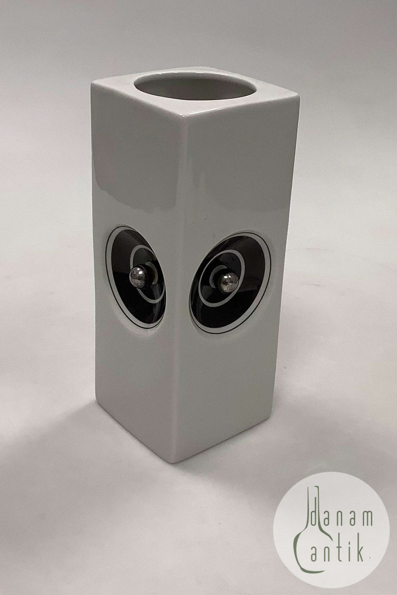 Royal Copenhagen Moderne Vase med Sølv Kugler