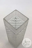 Glasvase med Facetslibninger