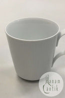 Royal Copenhagen Hvid Riflet Krus No 103