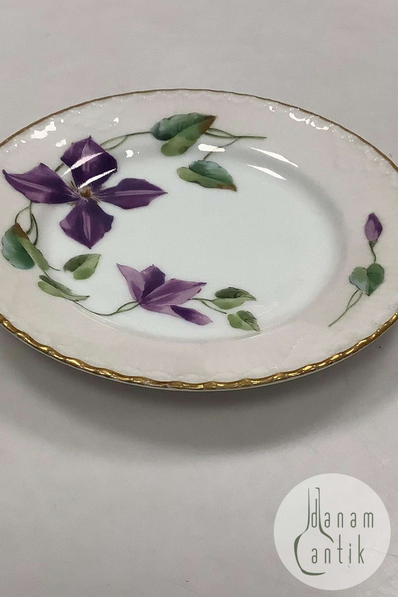 Royal Copenhagen Musselmalet Art Nouveau Blomster Kagetallerken