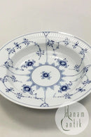 Royal Copenhagen Blauer geriffelter tiefer Teller Nr. 604