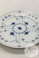 Royal Copenhagen Blauer geriffelter großer Speiseteller Nr. 627