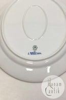 Royal Copenhagen Blaue geriffelte ovale Schale Nr. 633