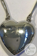 Georg Jensen Sterling Silber Halskette mit kleinem Herz-Anhänger Nr. 126B Astrid Fog