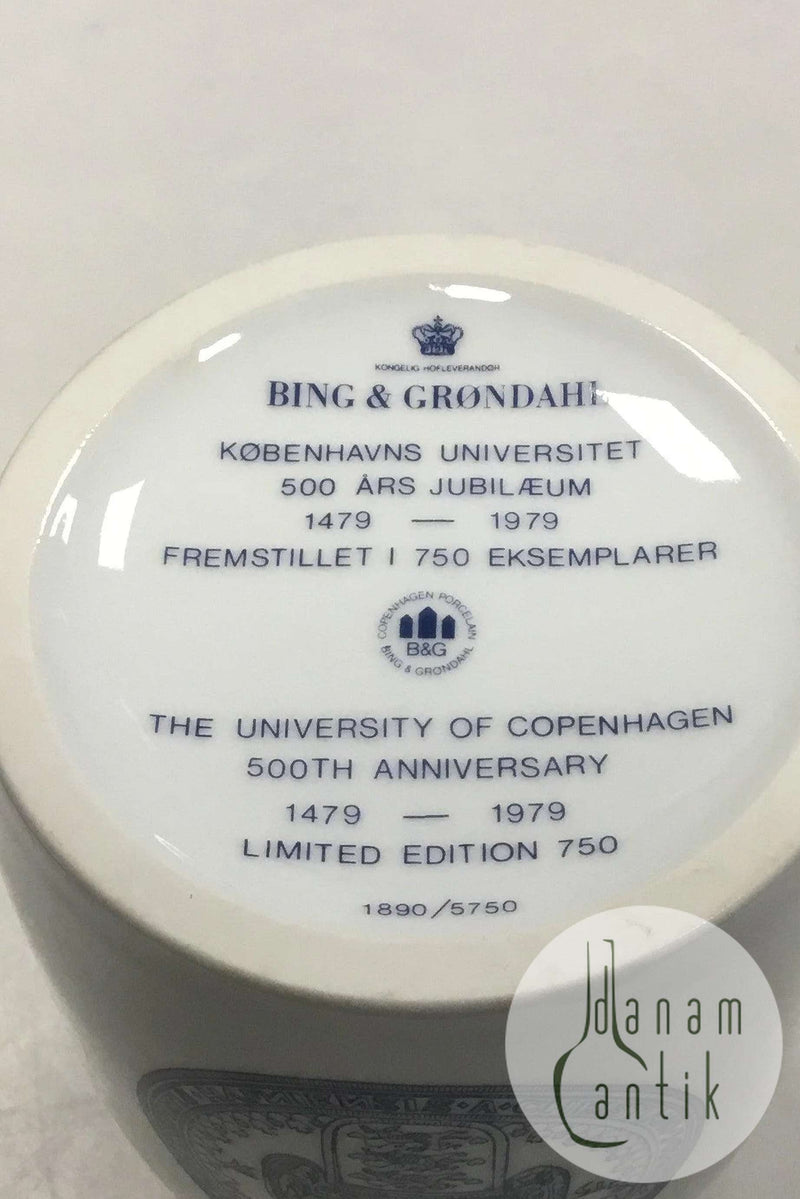 Bing og Grøndahl Vase for Københavns Universitets 500 års jubilæum