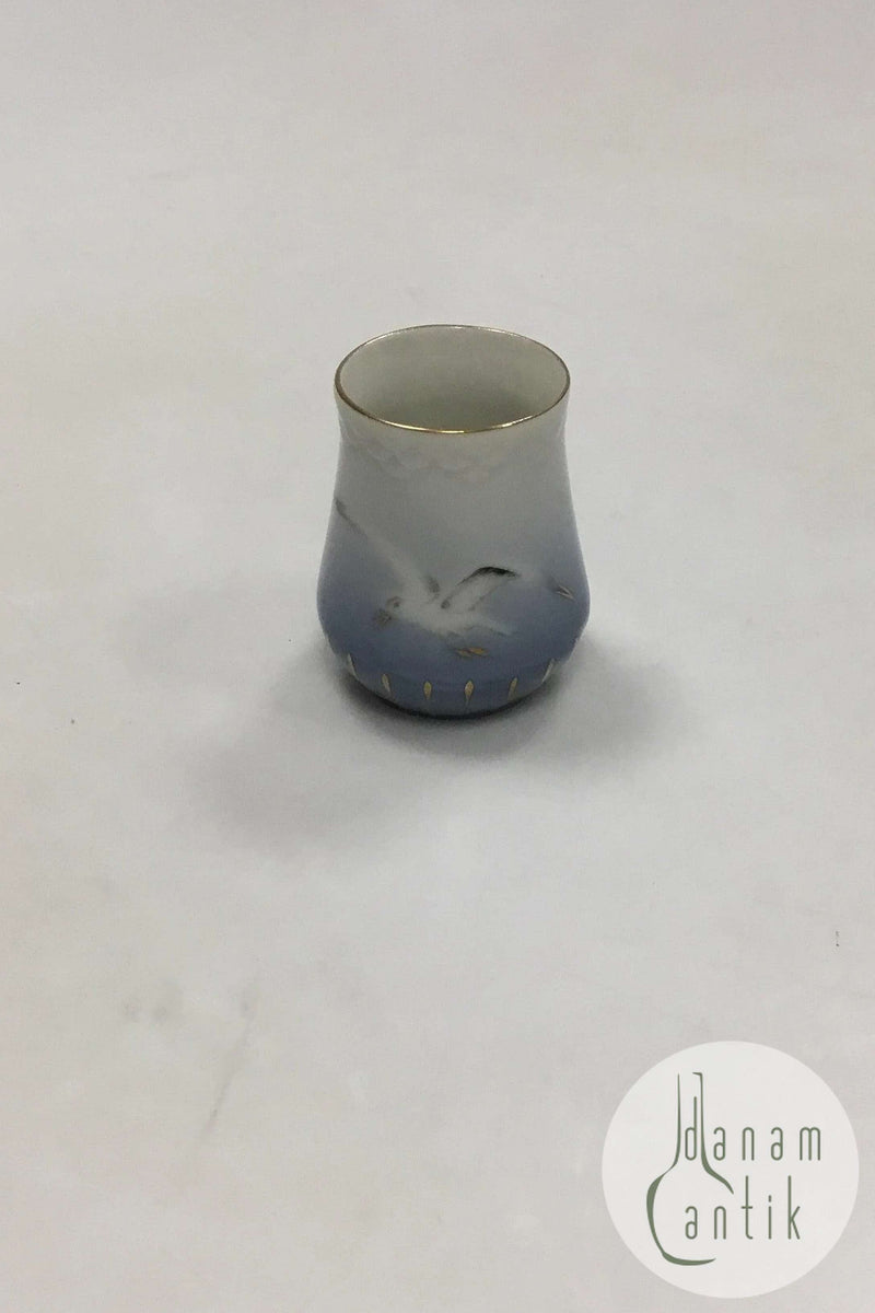 Bing & Grøndahl Måge med Guld Lille Sennepskrukke uden Låg No. 52C/551