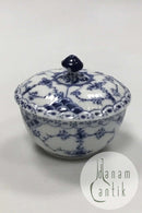 ロイヤルコペンハーゲン ブルーフルーテッドハーフレースシュガーボウル No657