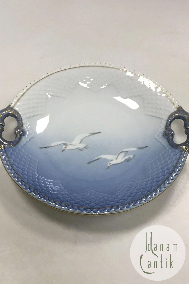 Bing og Grøndahl Måge med Guld Serveringsfad No. 304/101