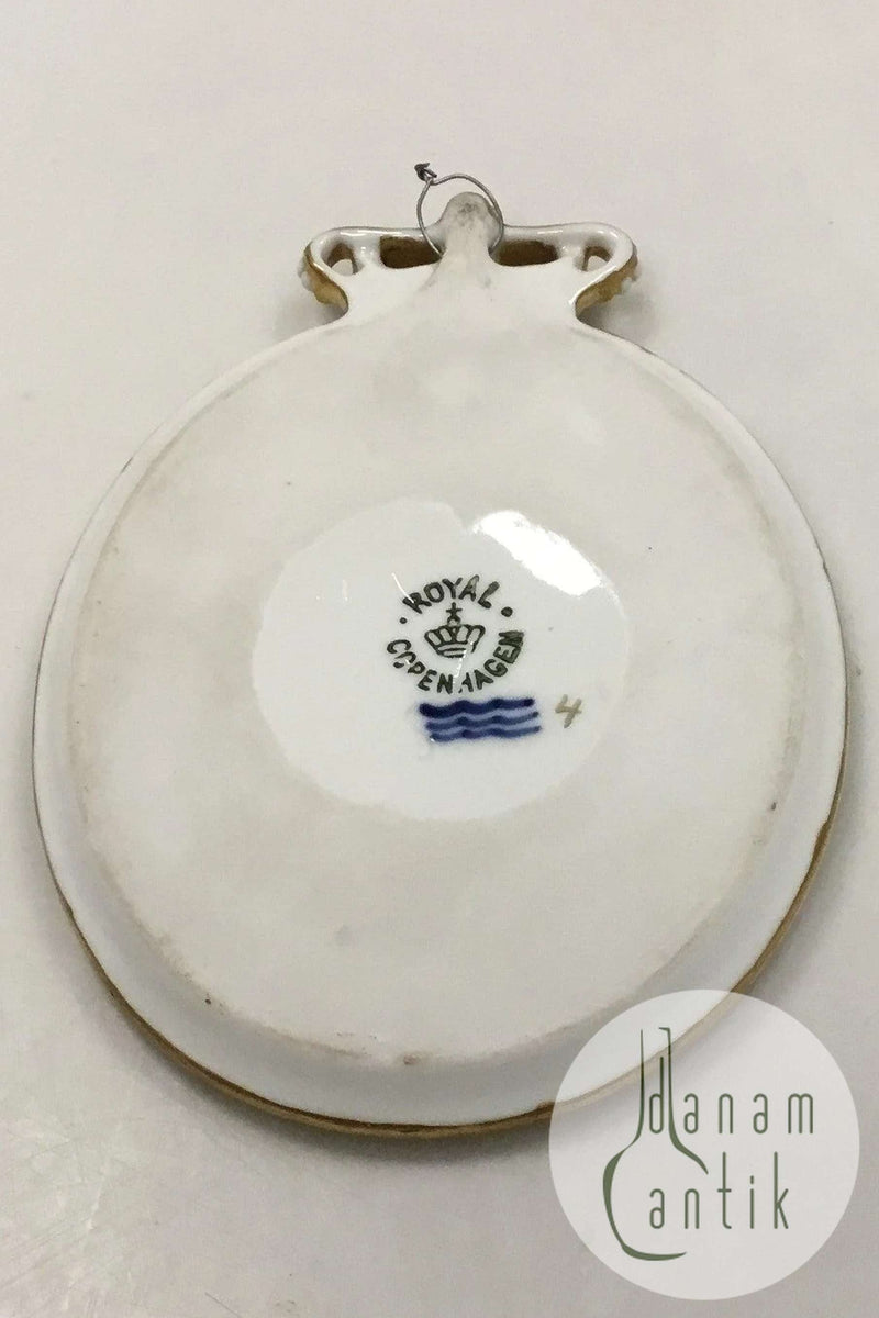 Royal Copenhagen Silhouette Flora Danica Royalty platte Kong Christian IX No RC-S1