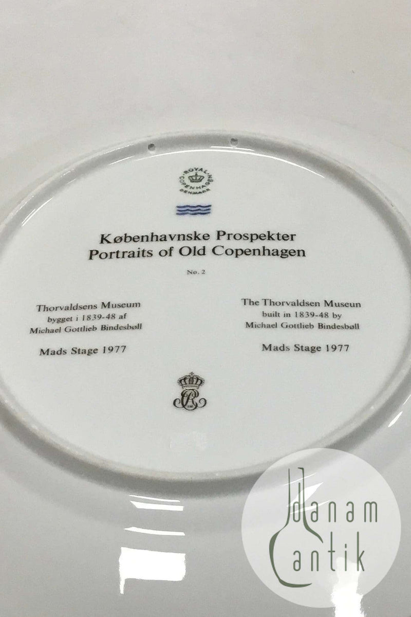 Royal Copenhagen Platte Københavnske Prospekter Thorvaldsens Museum No 2