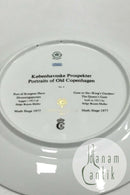 Royal Copenhagen Platte Københavnske Prospekter Port til Kongens Have Dronningeporten No 4