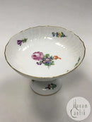 Royal Copenhagen Saxon Flower Light Cake Bowl on High Foot No 1528