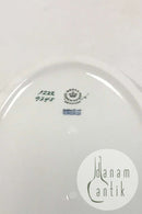 Bing & Grøndahl Hvidt glat stel med guldkant Oval skål No 312