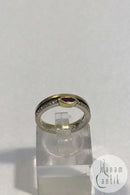 Niels Ruddy Hansen 14K Guld ring med Rubin og Brillanter (0.11 ct)