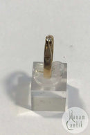 Danish 14K Gold Ring with Diamond