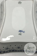 Royal Copenhagen Musselmalet Helblonde Rektangulær bakke No 1122