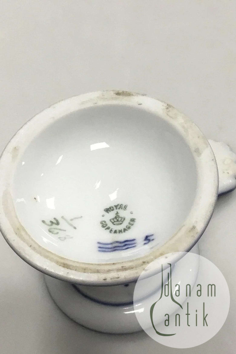 Royal Copenhagen Musselmalet Riflet lille Kammerlysestage No 368