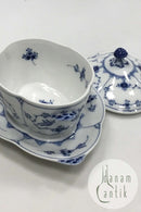 Royal Copenhagen  Blue Fluted Plain Sauce Bowl with lid No. 207