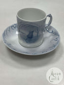 Bing og Grøndahl Art Nouveau Kop med Skibsmotiv