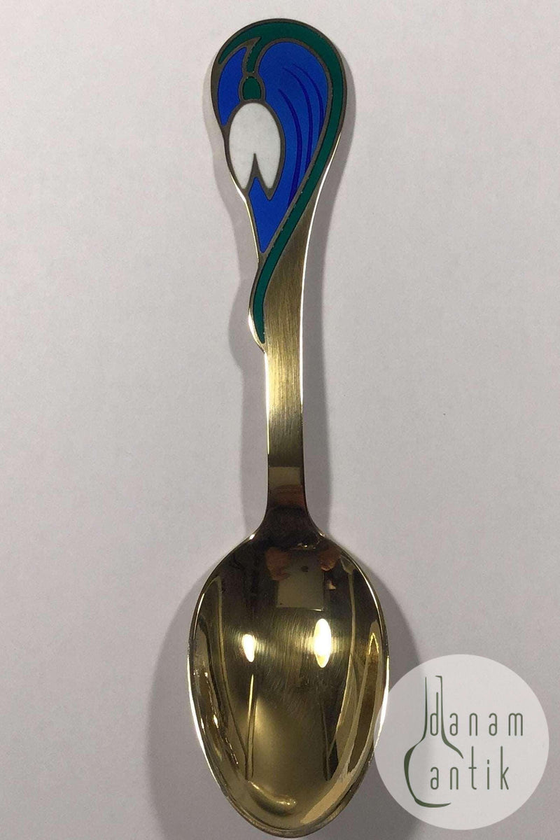 A. Michelsen Juleske 2002 I Forgyldt Sterling Sølv med Emalje