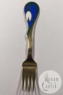 A. Michelsen Julegaffel 2002 I Forgyldt Sterling Sølv med Emalje