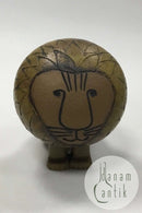 Gustavsberg Stentøjsfigur Løve. Designet af Lisa Larsson