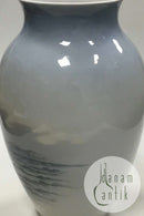 Royal Copenhagen Art Nouveau Vase with sailing ship No 2869/4044