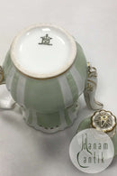 Dahl Jensen Dronningstel med grøn dekoration Kaffekande