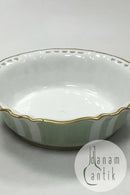 Dahl Jensen Dronningstel med grøn dekoration Skål