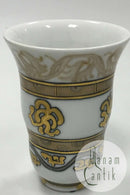 Bing og Grøndahl Unika Art Nouveau vase med gulddekoration