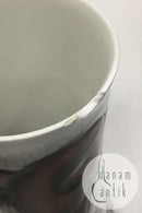 Bing og Grøndahl Art Nouveau vase med blomsterdekoration