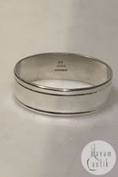 Dänisch Modern Silber Serviettenring in schöne starke Qualität