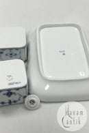 Bing og Grøndahl Blåmalet / Royal Copenhagen Musselmalet Riflet Gammelt Blækhus